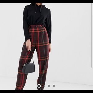 ASOS plaid dress pants NWT
